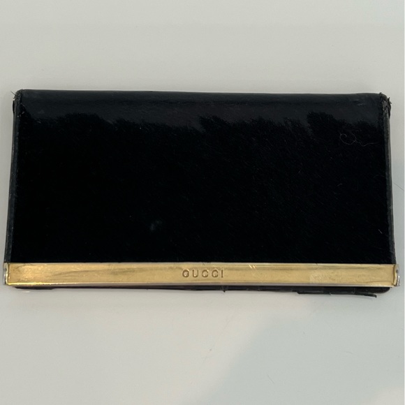 VINTAGE GUCCI BLACKCHECK BOOK & CARD HOLDER - Picture 3 of 14